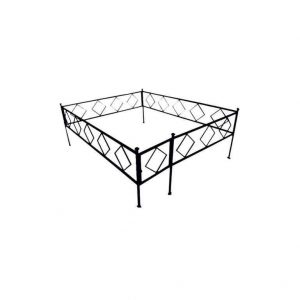 Ограда из профтрубы на могилу